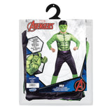 Marvel Hulk Deluxe Child Costume – Green Muscle Jumpsuit with Molded Mask for Boys & Girls