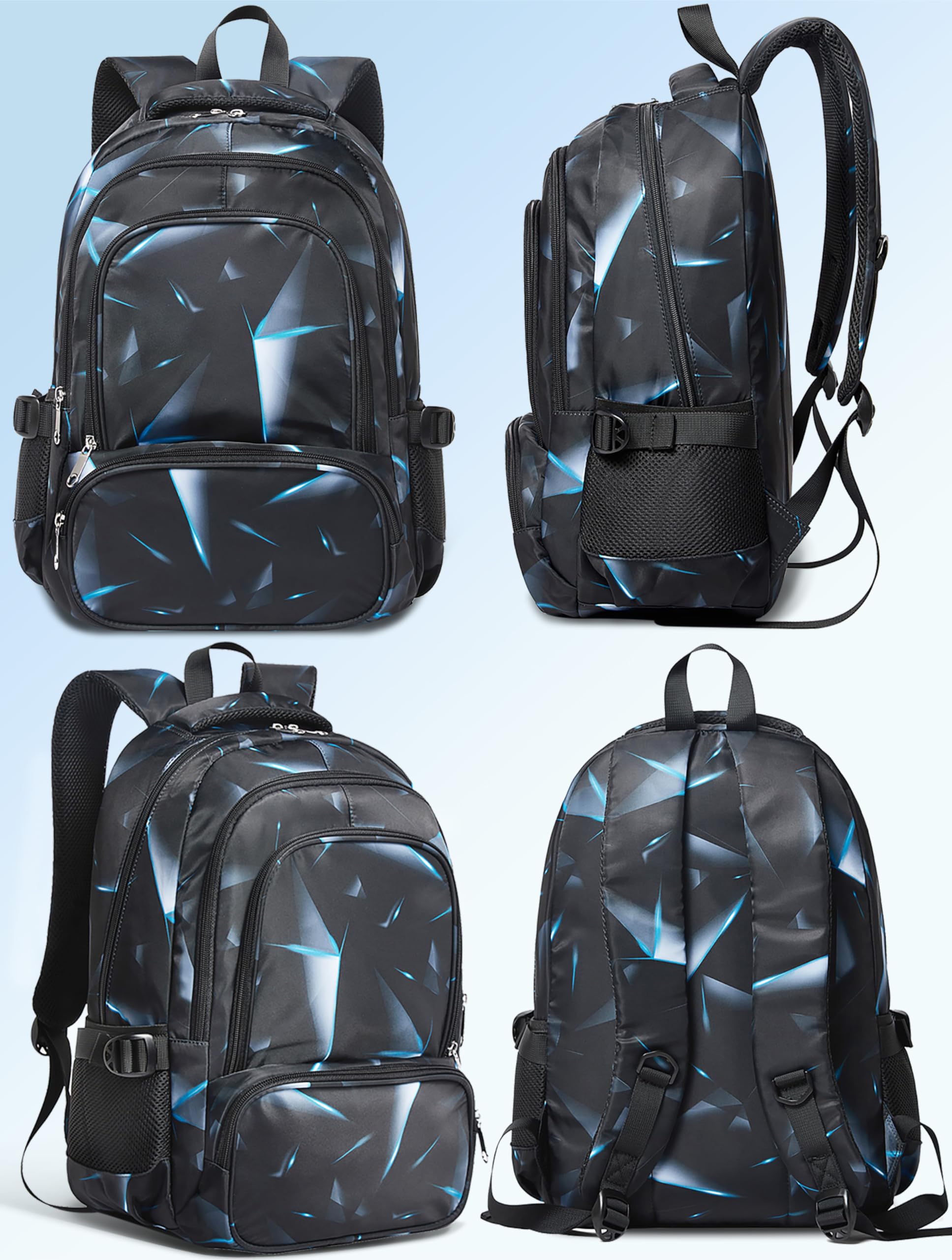 Bluefairy Kids Elementary School Backpack for Boys, Lightweight Bookbag with Padded Straps and Laptop Pocket