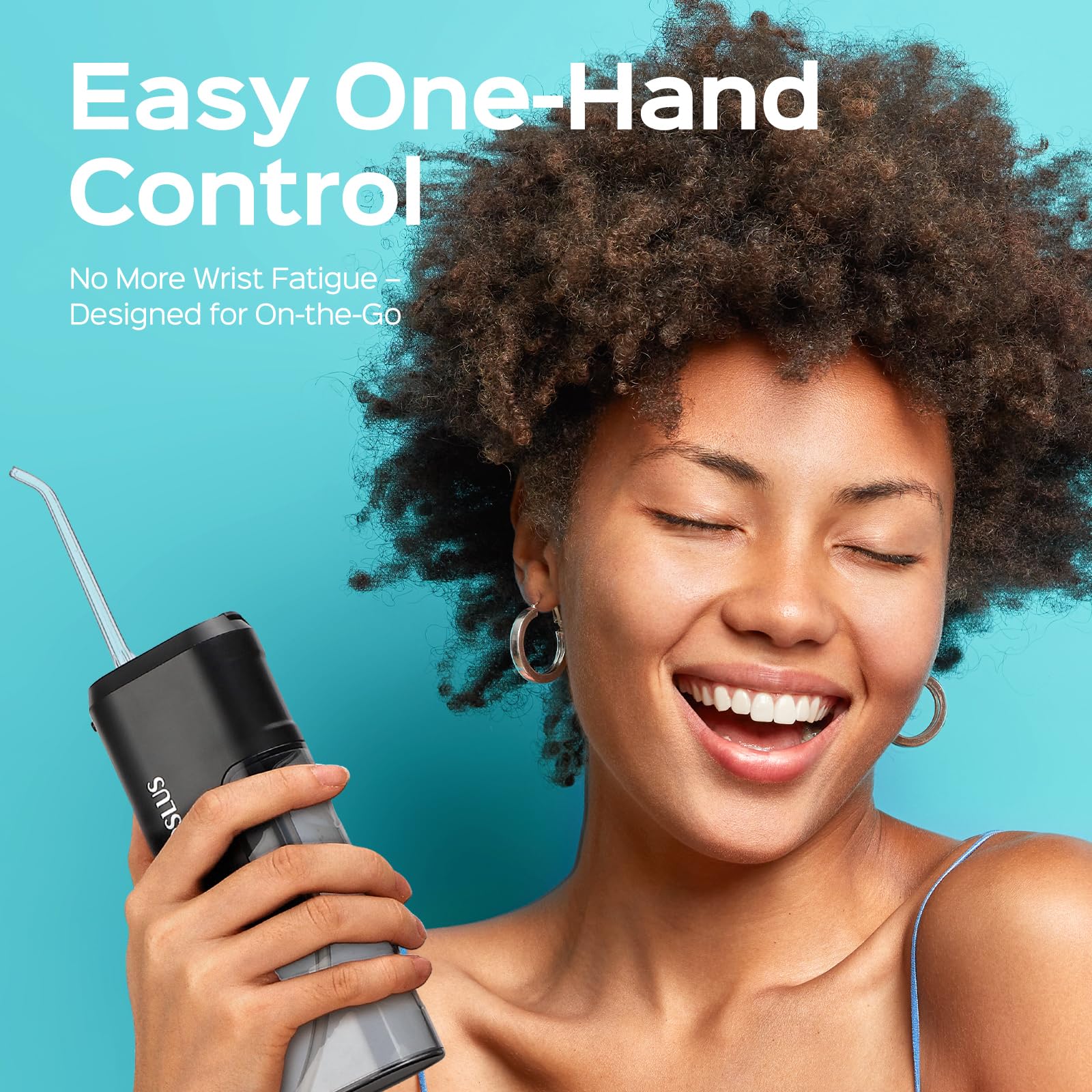 Mini Portable Water Flosser – Cordless Dental Oral Irrigator with 4 Modes, Travel Case & USB-C Rechargeable Design