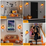 Pumpkin C7 LED Night Light – Swivel Plug Bubble Lamp with Warm Orange Glow, UL Certified Plug-In Halloween Decoration (ABS Material)
