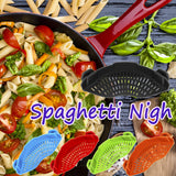 Clip-On Silicone Strainer for Pots & Pans – Heat Resistant Compact Food Drainer
