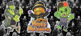 12-Pack Large Halloween Character Wall Cutouts – Mummy, Witch, Vampire, Zombie & Pumpkin Decorations