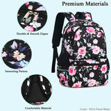 Floral Lake School Backpack Set with Insulated Lunch Bag
