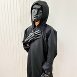 Squid Game Front Man Costume – Official Netflix Inspired Outfit with Jacket, Gloves & Geometric Mask