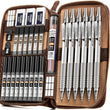 Silver 30-Piece Metal Mechanical Pencil Drafting Set