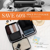HOTOR 6-Piece Travel Packing Cubes Set for Luggage, Lightweight Suitcase Organizers with Shoe Bag and Underwear Pouch