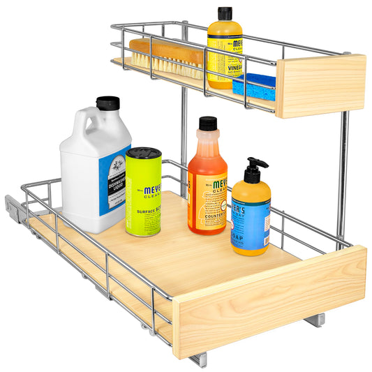 Lynk Professional Select Pull-Out Under-Sink Cabinet Organizer – Heavy-Duty Sliding Shelf with ProGlide System