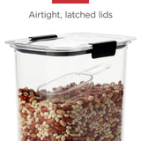 Brilliance Airtight Pantry Containers Set – 3 x 16-Cup Tritan Storage with Scoops (Clear)