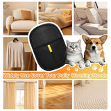 Electrostatic Pet Hair Remover Glove – Reusable Anti-Static Fur Removal Mitt for Furniture, Carpets, Bedding & Car Interiors (Black, 1-Pack)