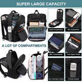 Extra Large 50L Travel Laptop Backpack for Men & Women, TSA Friendly, USB Charging, Anti-Theft Design