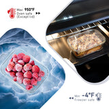 Premium 10-Piece Borosilicate Glass Food Storage Containers Set with Airtight Tempered Lids | Leak-Proof, Oven-Safe & BPA-Free