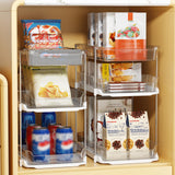 Delamu Modular 3-Tier Pull-Out Under Sink Organizer Set – Stackable Clear Storage System for Kitchen & Bathroom (White)