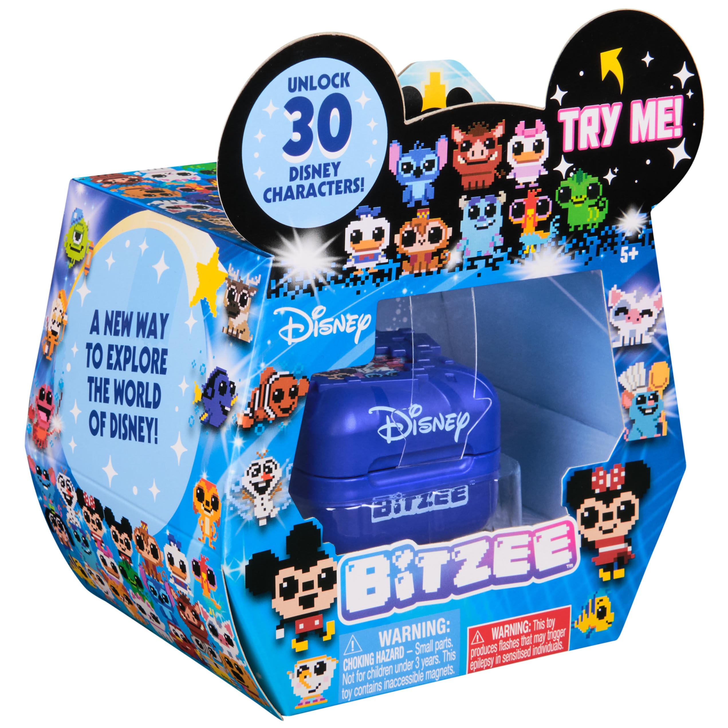 Bitzee Disney Interactive Digital Pet Toy with 30 Collectible Characters – Touch-Responsive Virtual Companion Featuring Mickey Mouse, Frozen, Toy Story & More