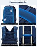 Hantrip Large School & College Backpack with Laptop Compartment, Chest Strap, Water-Resistant Design