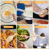 Stainless Steel Mixing Bowl Set with Airtight Lids, Graters & Non-Slip Base (6 Bowls)