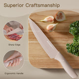 7-Piece Kitchen Knife Set with Blade Guards – Chef, Santoku, Bread & Utility Knives