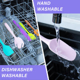 5-Piece Silicone Spatula Set – Heat Resistant, One-Piece Design with Stainless Steel Core