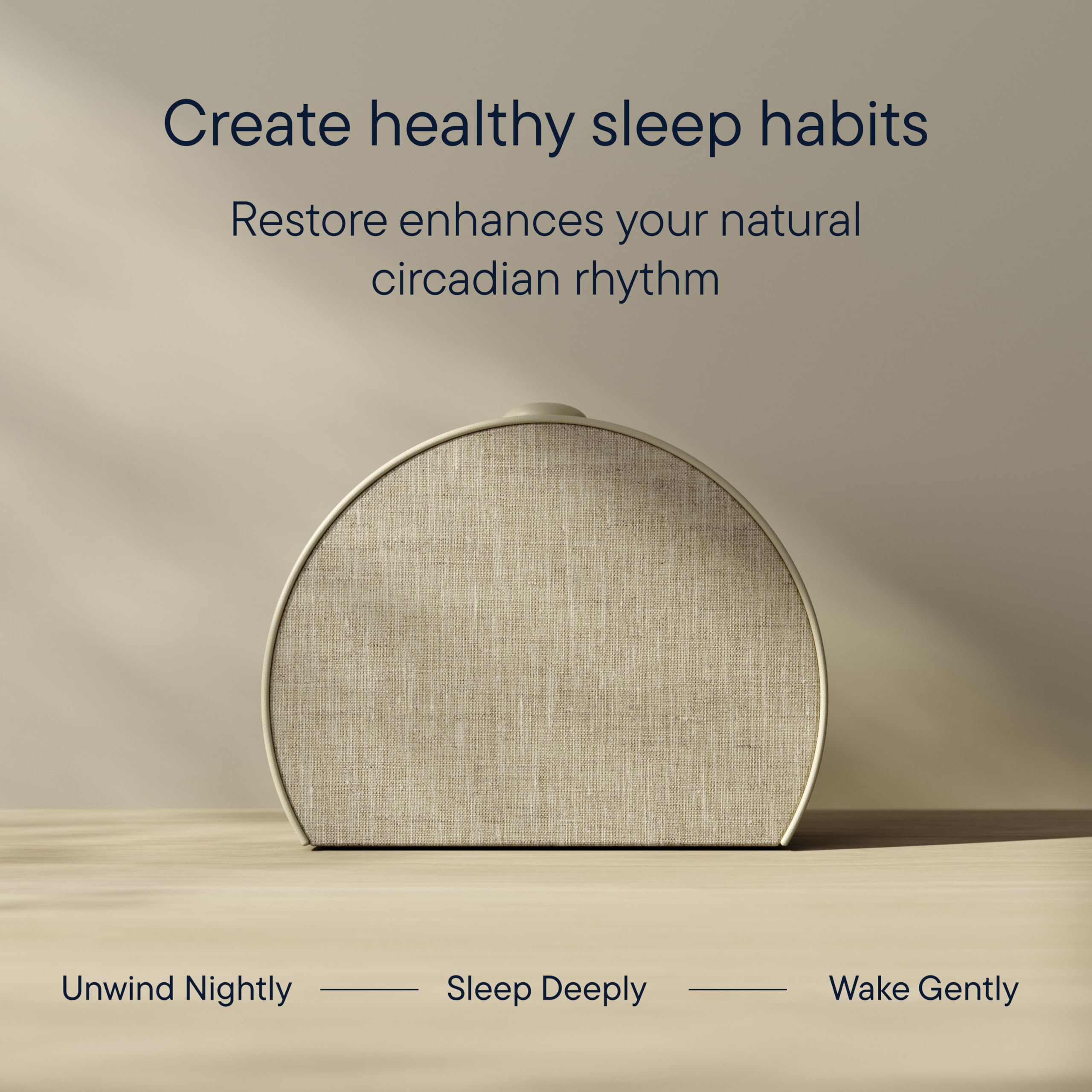 Hatch Restore 3 Sunrise Alarm Clock Smart Sleep Sound Machine & Bedside Light Putty