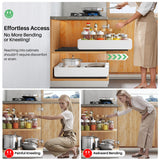 Kitstorack Expandable Pull-Out Cabinet Organizer (12–20”) – Heavy-Duty Drill-Free Slide-Out Shelf