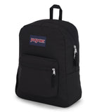 JanSport Cross Town Backpack – Classic Everyday Backpack with Front Organizer & Bottle Pocket (Black)