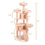 Cat Climbing Frame – Multi-Level Indoor Cat Tree with Scratching Posts, Platforms & Resting Areas