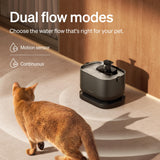PETLIBRO Dockstream Battery-Operated Cat Water Fountain 3L – 5000mAh Wireless Stainless Steel System (Black)