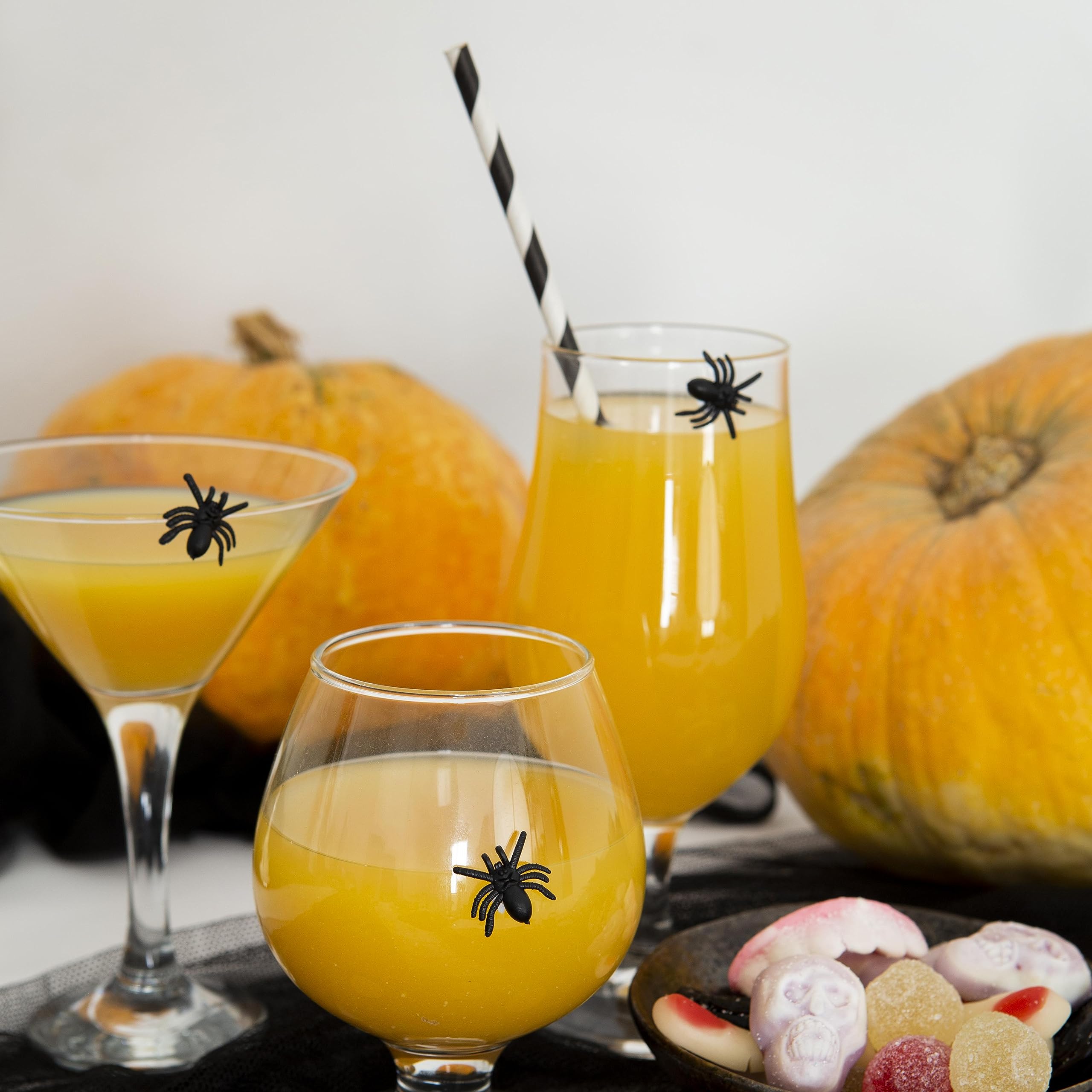 Black & White Stripe Paper Straws – 100PCS 7.75” Biodegradable Eco-Friendly Drinking Straws for Parties & Daily Use