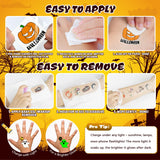 Halloween Glow Tattoos for Kids – 204 Count with Mystery Prize Box (Colorful Design)