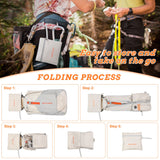 BECOJADDE 15L Ultralight Packable Hiking Backpack – Foldable Mini Daypack for Travel, Camping & Outdoor Use – Beige