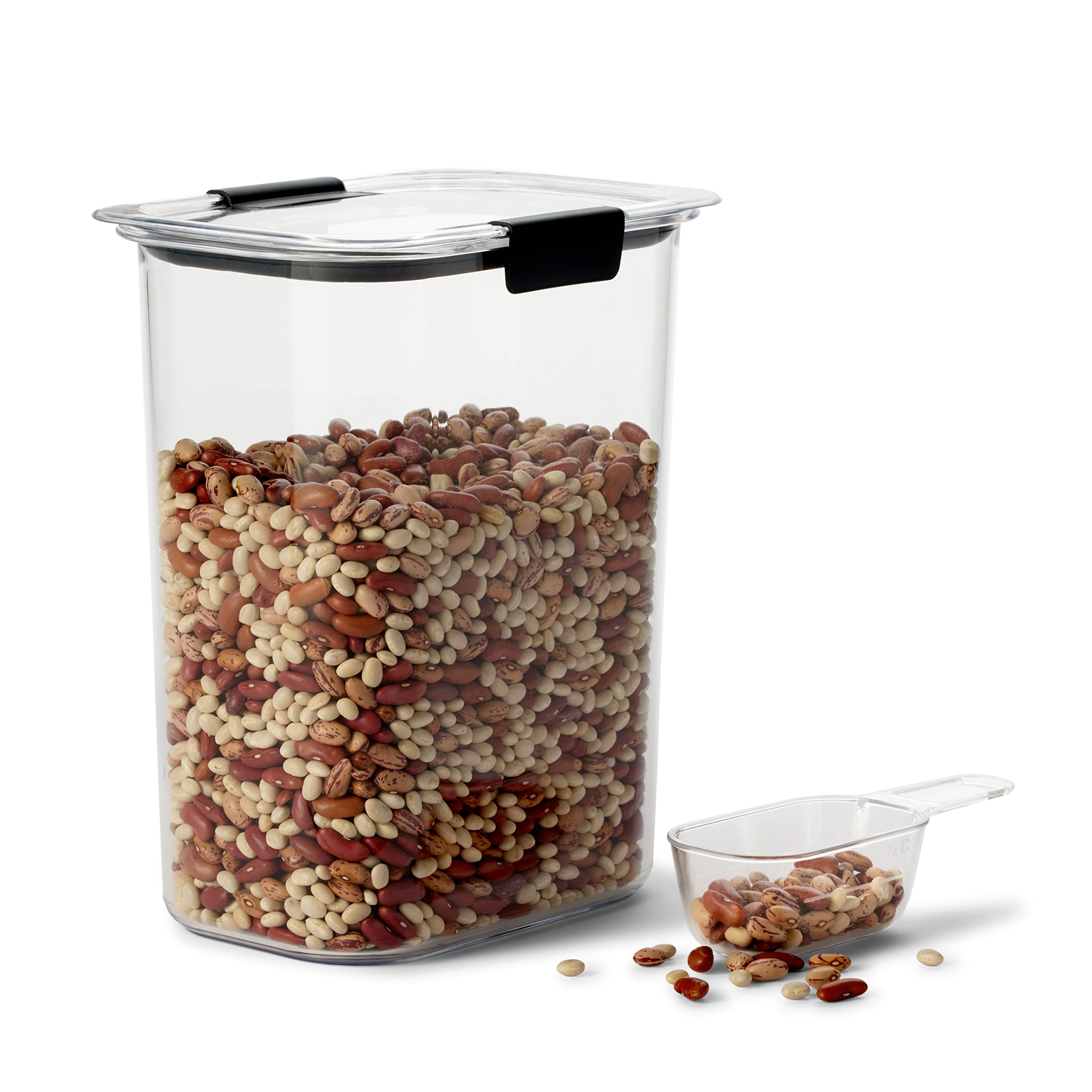 Brilliance Airtight Pantry Containers Set – 3 x 16-Cup Tritan Storage with Scoops (Clear)