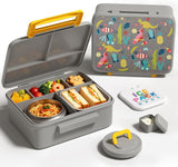 Purple Fawn 5-Compartment Bento Set with 8 oz Food Jar