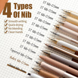 12-Piece Neutral Gel Pen Set with 0.5 mm Fine Tips