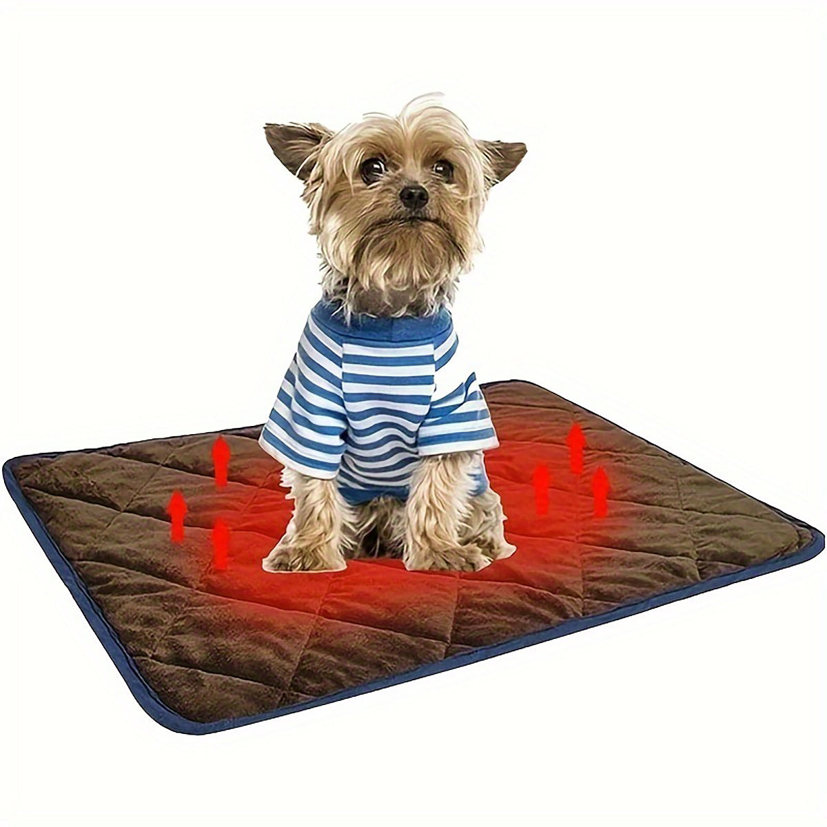Dog & Cat Thermal Bed Mat – Extra Warm Self-Heating Pet Pad with Non-Slip Bottom, Washable Crate Pad for Indoor & Outdoor Use