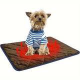 Dog & Cat Thermal Bed Mat – Extra Warm Self-Heating Pet Pad with Non-Slip Bottom, Washable Crate Pad for Indoor & Outdoor Use