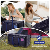 Extra Large Heavy Duty Moving Bags – Reinforced Zipper Storage & Packing Bags (Dark Blue, 6-Pack)