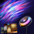 Smart RGBWW Tri-Zone Floor Lamp with Ripple Ceiling Effect, 1000lm Task Light & Alexa/Matter Control – Black