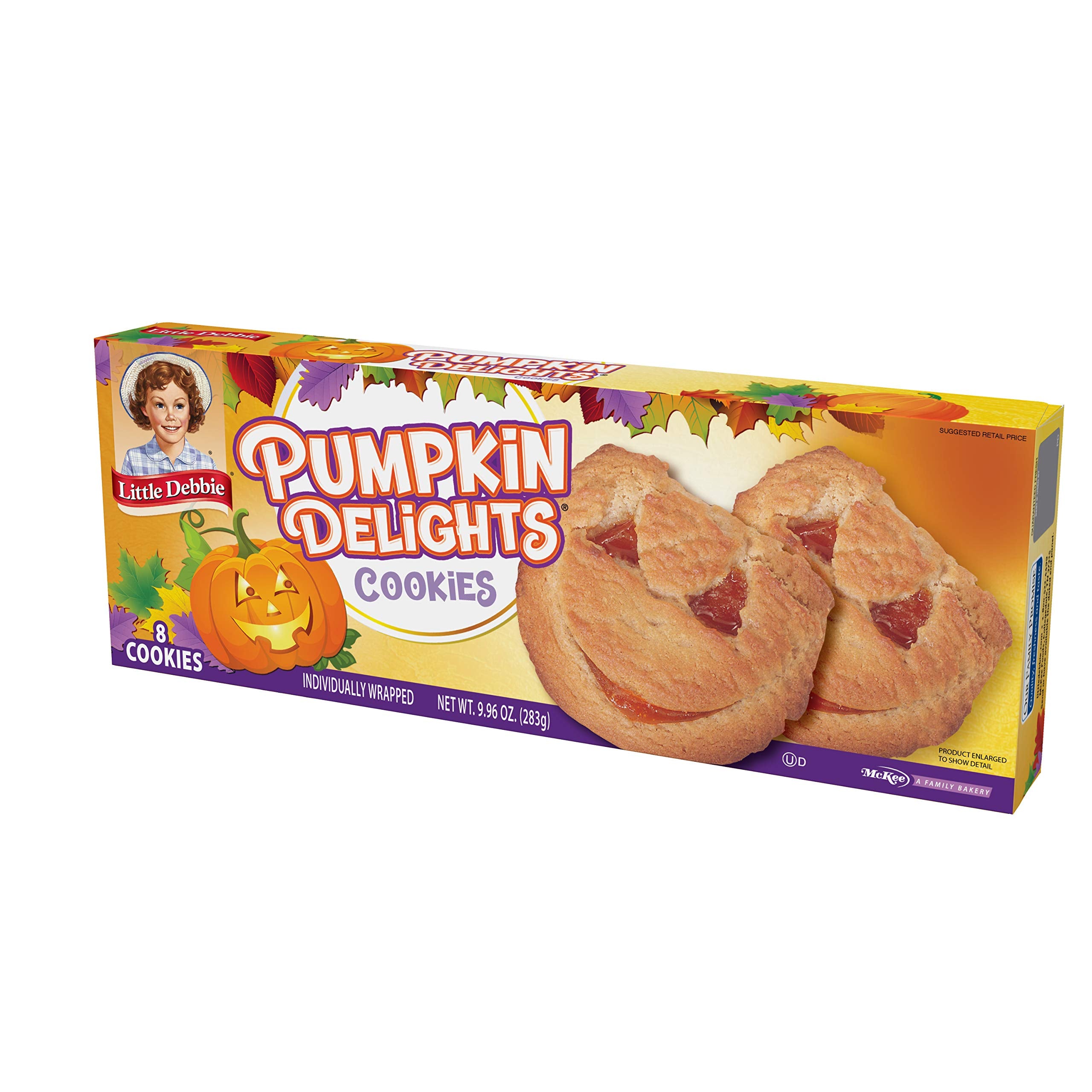 Little Debbie Pumpkin Delights – 8 Individually Wrapped Cookies – Soft Pumpkin-Filled Fall Treats (Limited Edition)