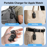 Portable Apple Watch Charger 2500mAh – Magnetic Keychain Power Bank for iWatch