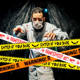 3PCS Halloween Caution Tape Set – “Warning”, “Enter If You Dare”, “Haunted Keep Out” 270ft Non-Adhesive Decoration Roll