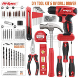 Cordless Electric Drill & Home Tool Kit Set – USB Rechargeable DIY Power Tool with Carry Case