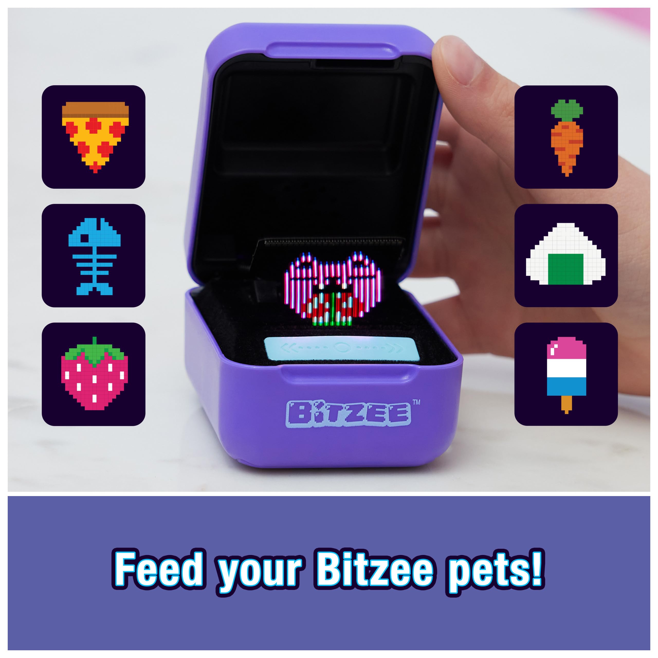 Bitzee Interactive Digital Pet Toy with Touch & Motion Response – Collectible Virtual Companion with 15 Evolving Characters