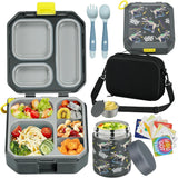 Black Gamepad Bento Lunch Set with 12 oz Food Jar