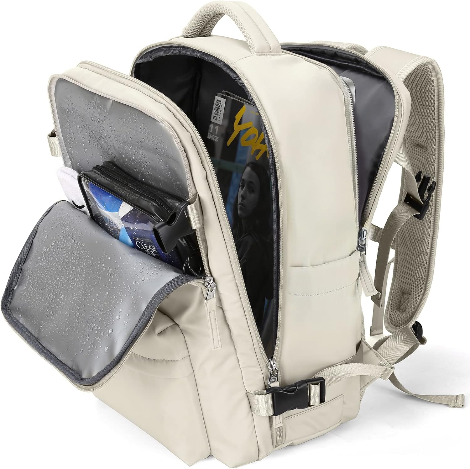 Travel Backpack Women,Carry On Backpack Flight Approved 18x14x8 inches Bag Spirit Airlines Personal ltem,College Sports Hiking Rucksack Waterproof Outdoor Casual Daypack Laptop Blackpack,Peacock Blue