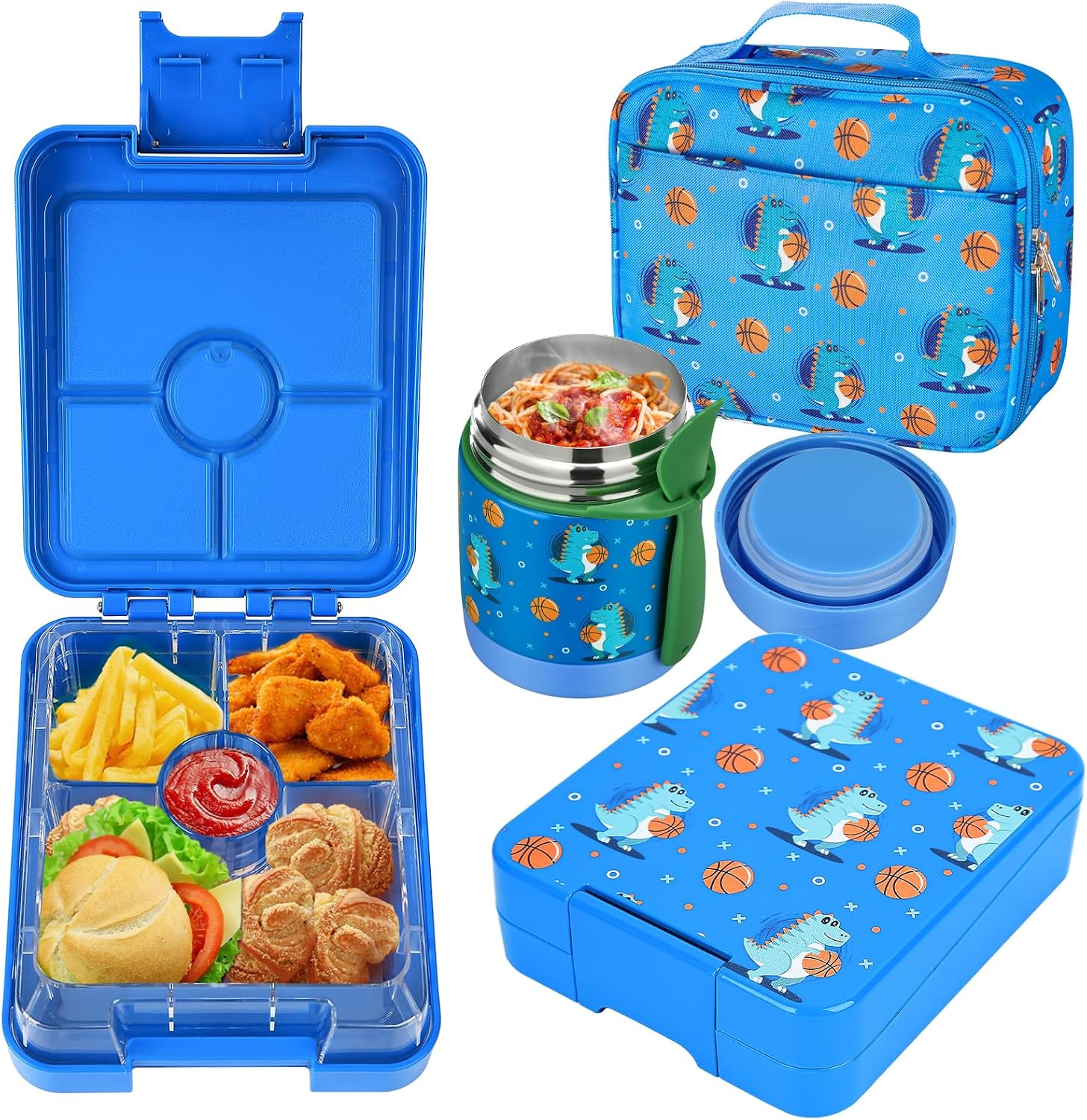 Pink Horse Bento Set with 10 oz Insulated Food Jar