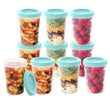 Bentgo Round Meal Prep Containers – 20 Piece 32 oz Reusable Set with Leak-Proof Twist Lids