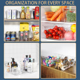 12-Pack Clear Storage Organizer Bins with Handles – Large BPA-Free Pantry & Home Organization Containers