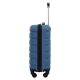 Wrangler Hardside Spinner Carry-On Luggage 22”, Lightweight ABS Cabin Suitcase with 360° Wheels (Blue Heaven)