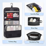 10 Piece Compression Packing Cubes Set – Travel Luggage Organizers with Hanging Toiletry Bag & Laundry Bag