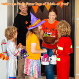 96-Pack Halloween Drawstring Candy Bags – 12 Cute Designs, Durable 6x6" Trick-or-Treat Goodie Bags for Kids & Parties