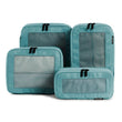 Compression Packing Cubes Set – Travel Luggage Organizer Bags (Teal)